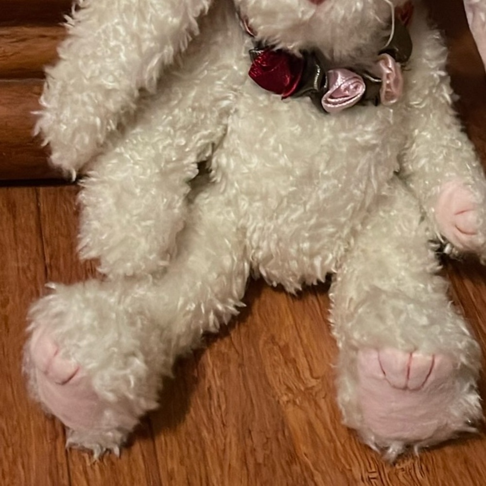 1993 Retired Ty The Attic Treasures Collection Plush Rosalyne Bunny - Picture 7 of 9